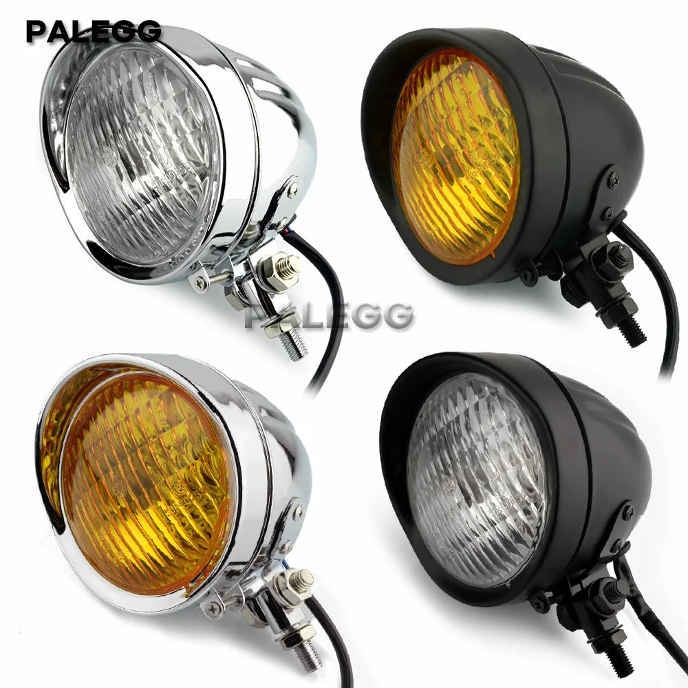 Farol Dianteiro Retro Vintage 4.5" (Estilo Bates)