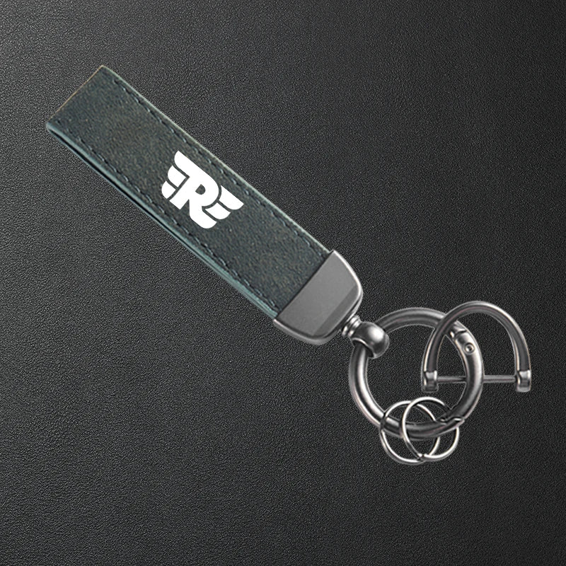 For Royal Enfield Bullet/Meteor/Classic 350 500 Interceptor 650 Motorcycle Keyring High-Grade Leather Suede Keychain Accessories