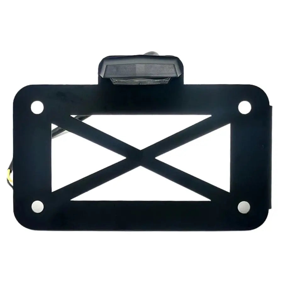 Universal Side Mount Motorcycle Registration License Plate Holder Bracket With LED Rear Light For Bobber Honda Cafe Racer Suzuki