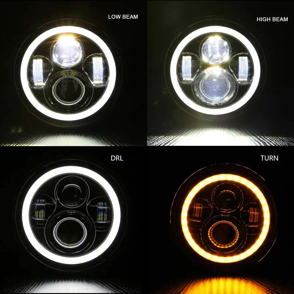 Motorcycle Headlight 7 inch LED For Harley Touring Ultra Classic Electra Street Glide Road King Yamaha Motorcycle Headlamp