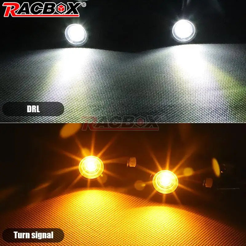 3 In 1 E24 LED Mini Turn Signal Light Bullet Motorcycle Brake Lamp Indicator DRL for Cafe Racer Bobber Chopper Honda Yamaha 12V