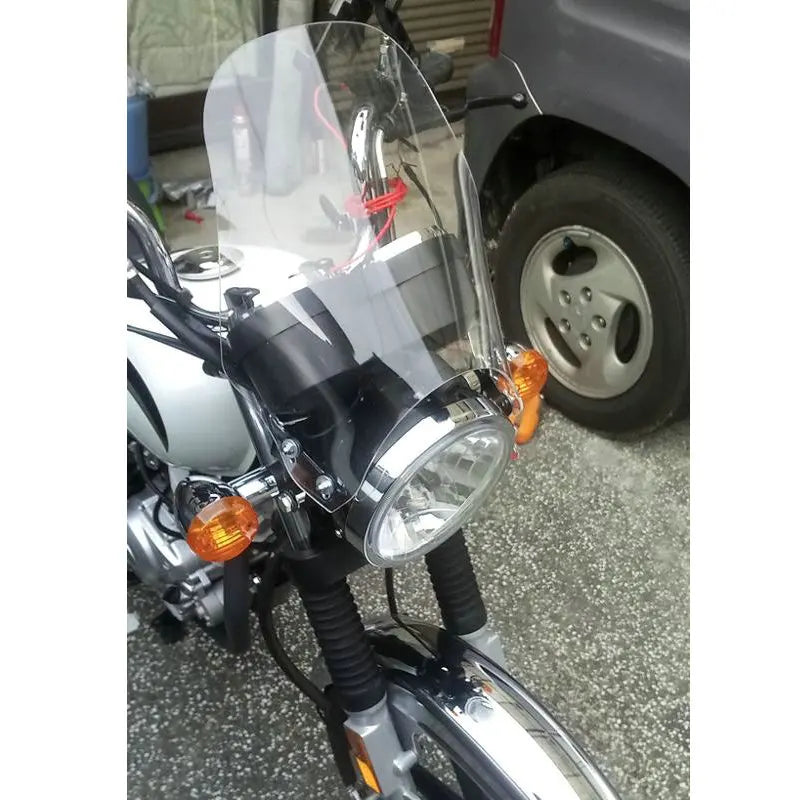 Motorcycle Windshield Round Headlight Street Bikes Windscreen Screen Glass For Honda cb400 cb750 Kawasaki Yamaha Suzuki sv650