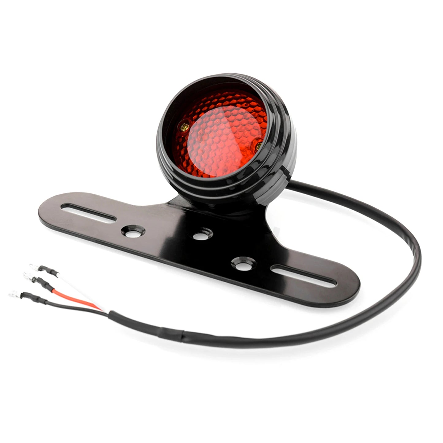 Motorcycle Tail Light Brake Light with License Plate Bracket Integrated Running Lamp Universal LED Tail Lamp with Bracket