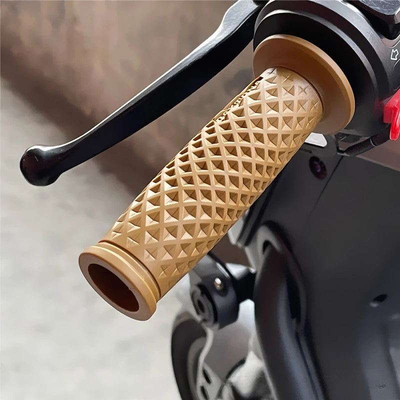 7/8" Handle Bar Retro Rubber Motorcycle Bike Vintage Handlebar Coke Bottle Hand Grip For HONDA GN125 CG125 CB400 Cafe Custom
