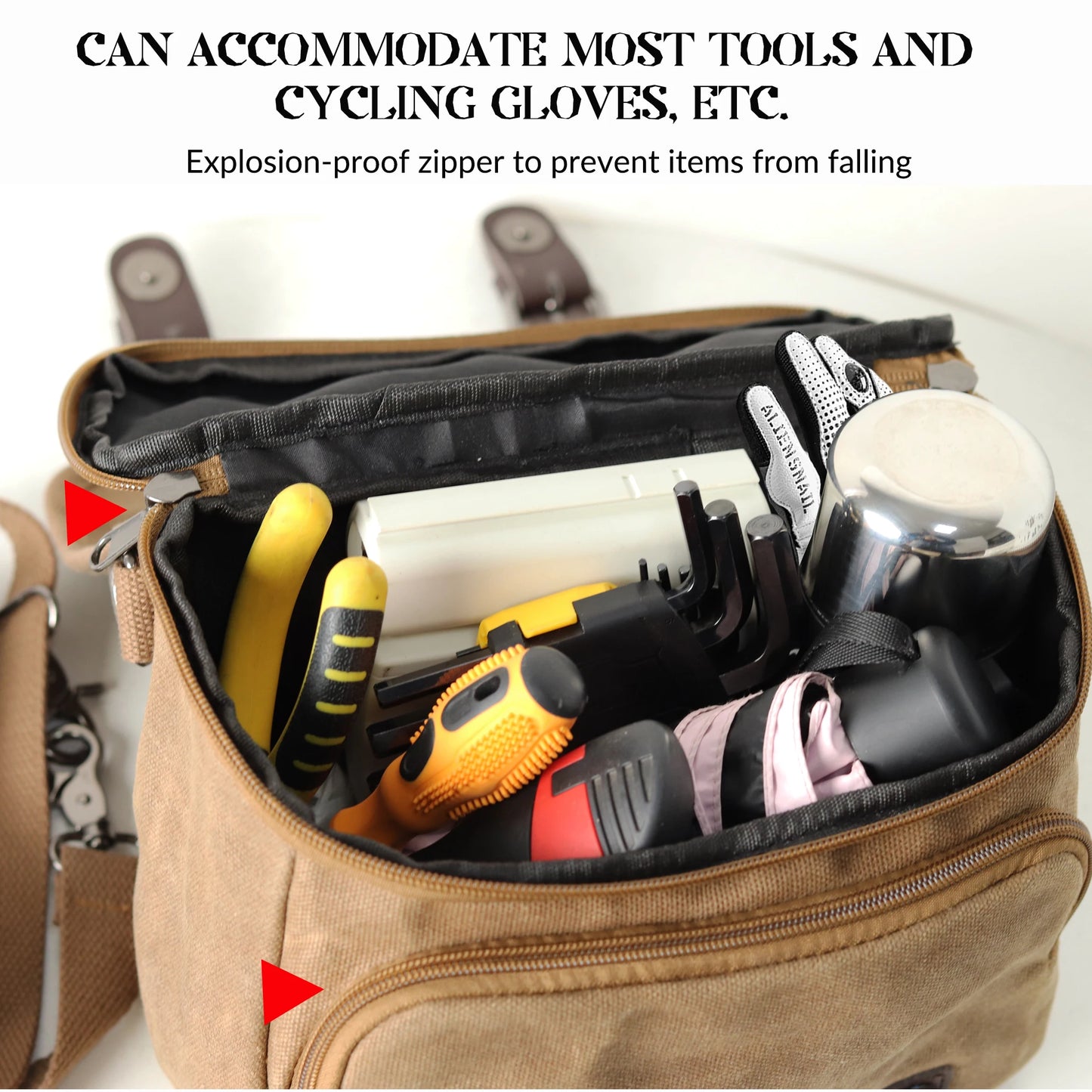 Motorcycle Side Bag Retro Waterproof Tool Bag Large Capacity Luggage Travel Bags Motorbike SaddleBag Universal