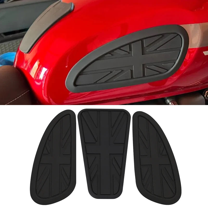 Protetor de Tanque Lateral Antiderrapante (Knee Grip Pads) – Estilo Vintage