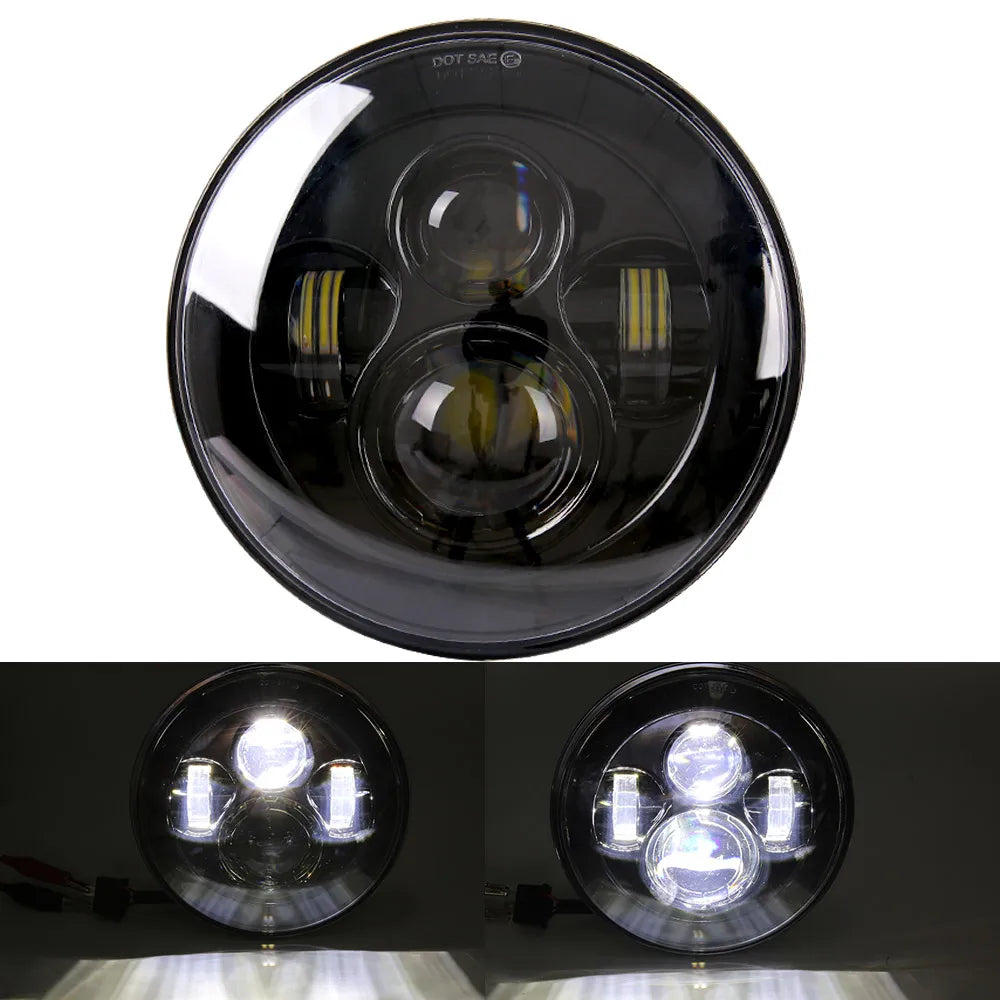 Motorcycle Headlight 7 inch LED For Harley Touring Ultra Classic Electra Street Glide Road King Yamaha Motorcycle Headlamp