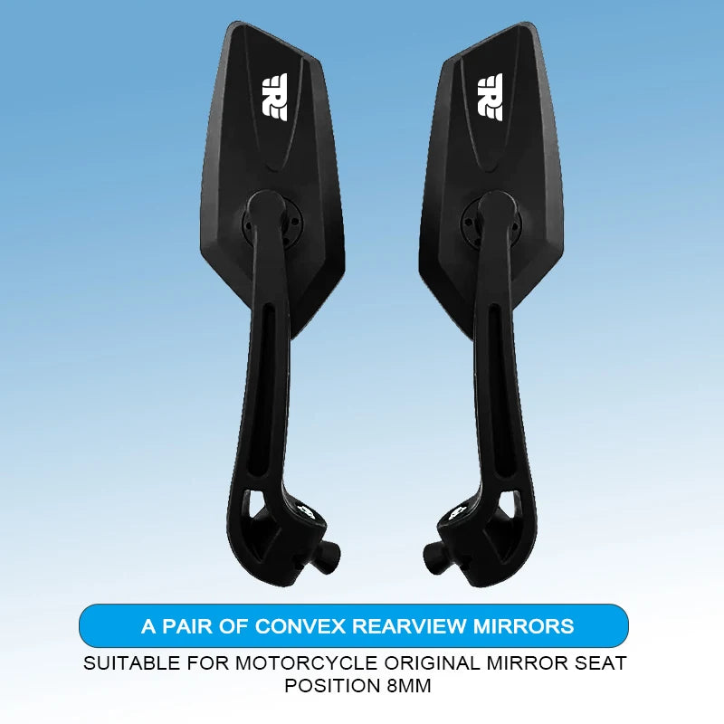 For Royal Enfield Meteor 350 RoyalEnfield Meteor500 Square Motorcycle Mirror Adjustable Rearview Mirror Easy Installation