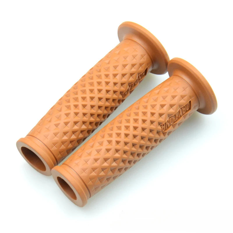 7/8" Handle Bar Retro Rubber Motorcycle Bike Vintage Handlebar Coke Bottle Hand Grip For HONDA GN125 CG125 CB400 Cafe Custom