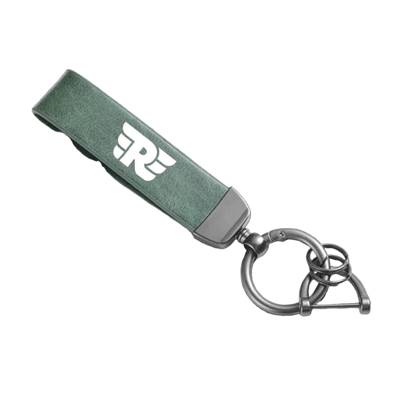 Chaveiro de Couro Legítimo de Alta Qualidade com Argola de Metal para Motocicletas Royal Enfield