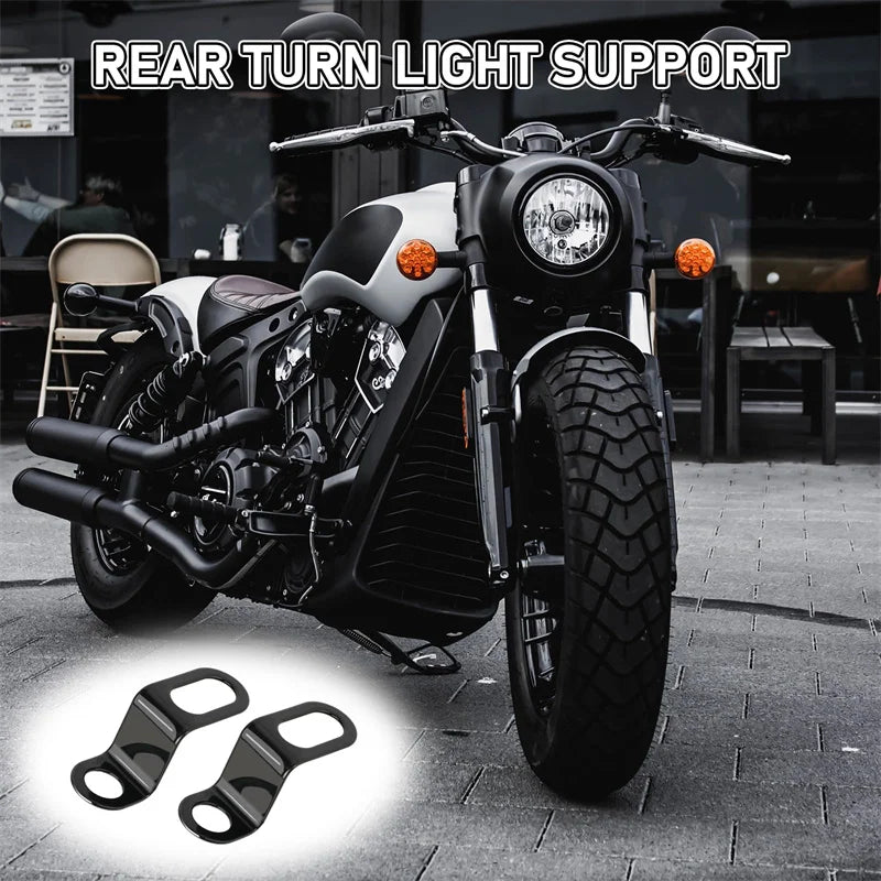 Motorcycle Turn Signal Bracket Pilot Bracket Suitable For Honda Suzuki Kawasaki Harley Retro Crown Prince Modified Fixed Bracket