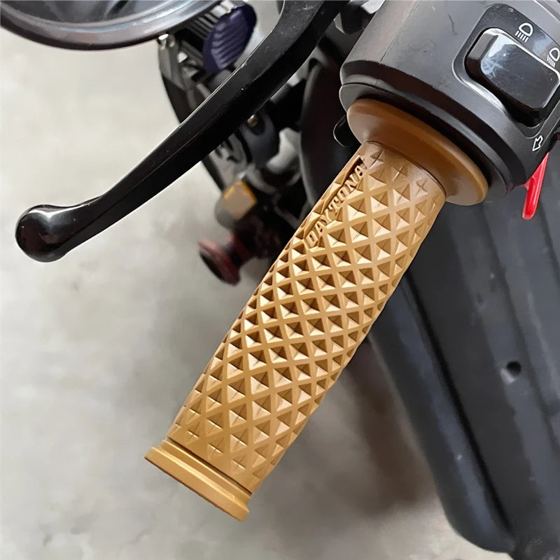 7/8" Handle Bar Retro Rubber Motorcycle Bike Vintage Handlebar Coke Bottle Hand Grip For HONDA GN125 CG125 CB400 Cafe Custom