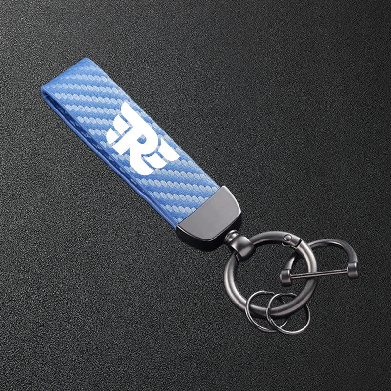 For Royal Enfield Himalayan 450 411 Hunter Meteor Classic 350 500 Interceptor 650 Carbon Fiber Patterned Motorcycle Keychain