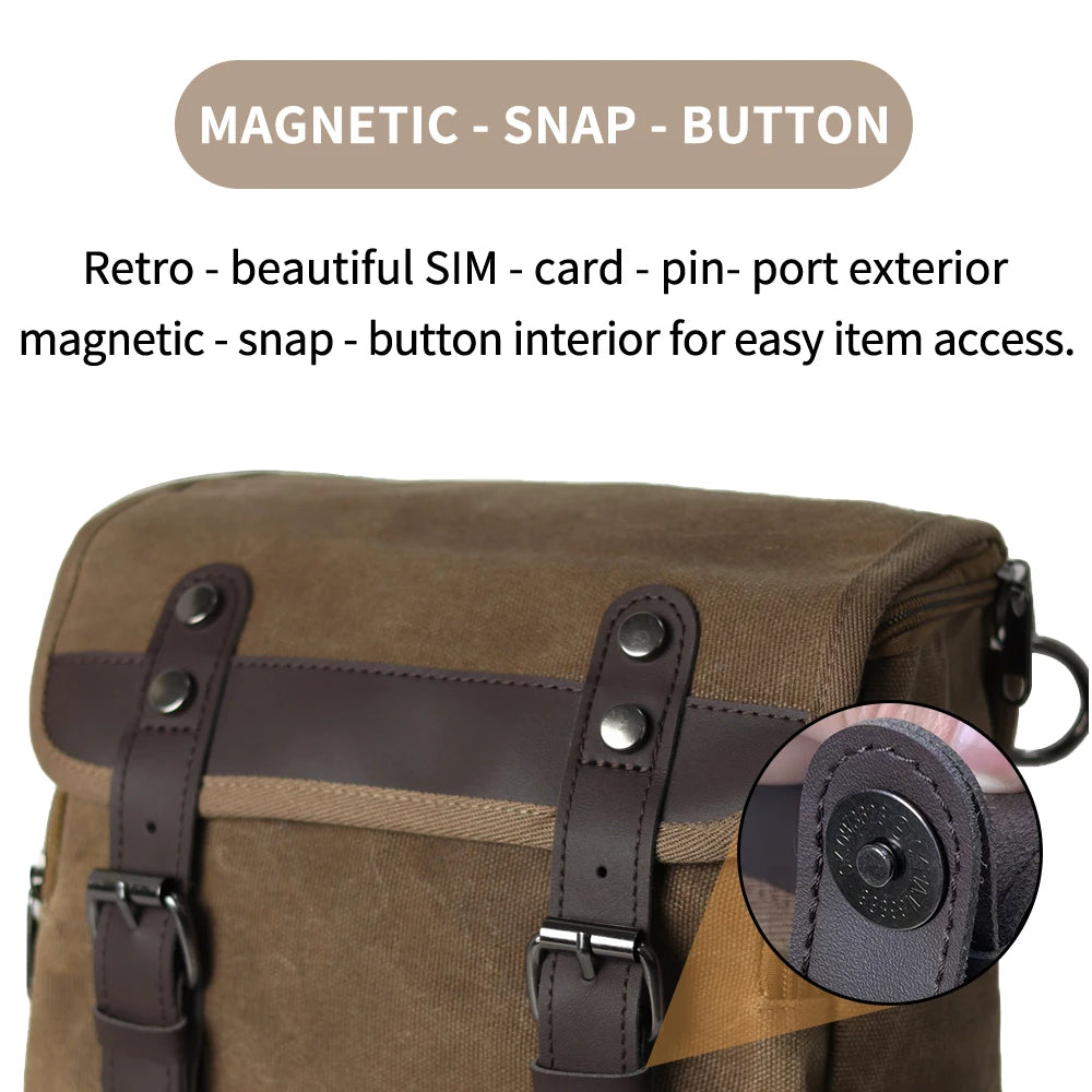 Motorcycle Side Bag Retro Waterproof Tool Bag Large Capacity Luggage Travel Bags Motorbike SaddleBag Universal