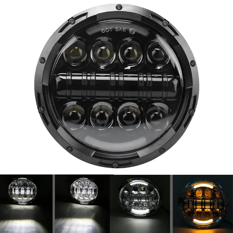 Motorcycle Headlight 7 inch LED For Harley Touring Ultra Classic Electra Street Glide Road King Yamaha Motorcycle Headlamp