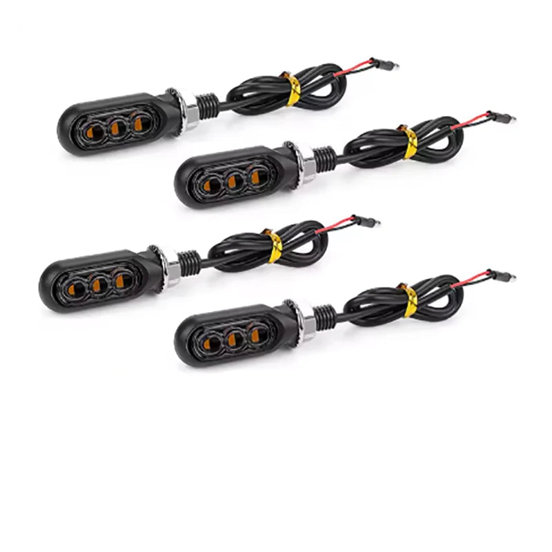 Par/Kit de Setas de LED Sequenciais Universais para Motocicletas (12V)