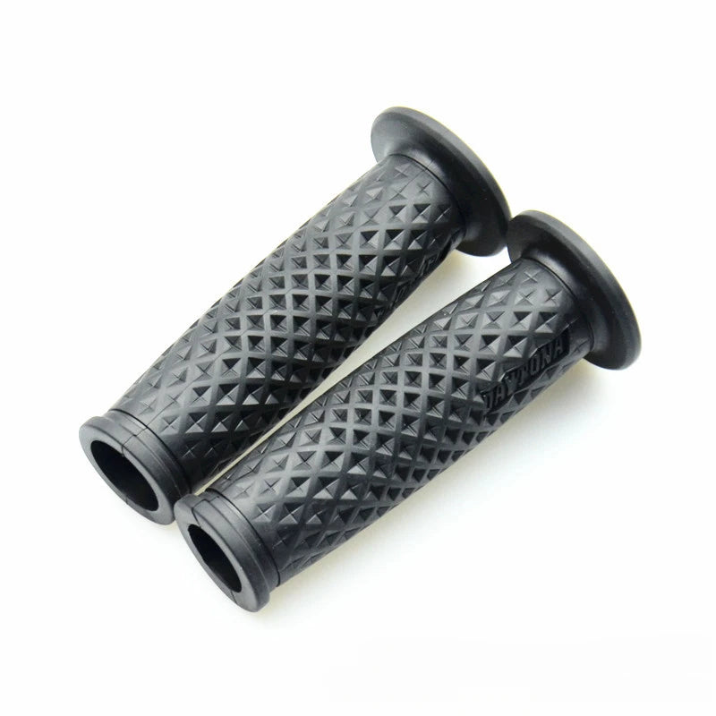 7/8" Handle Bar Retro Rubber Motorcycle Bike Vintage Handlebar Coke Bottle Hand Grip For HONDA GN125 CG125 CB400 Cafe Custom