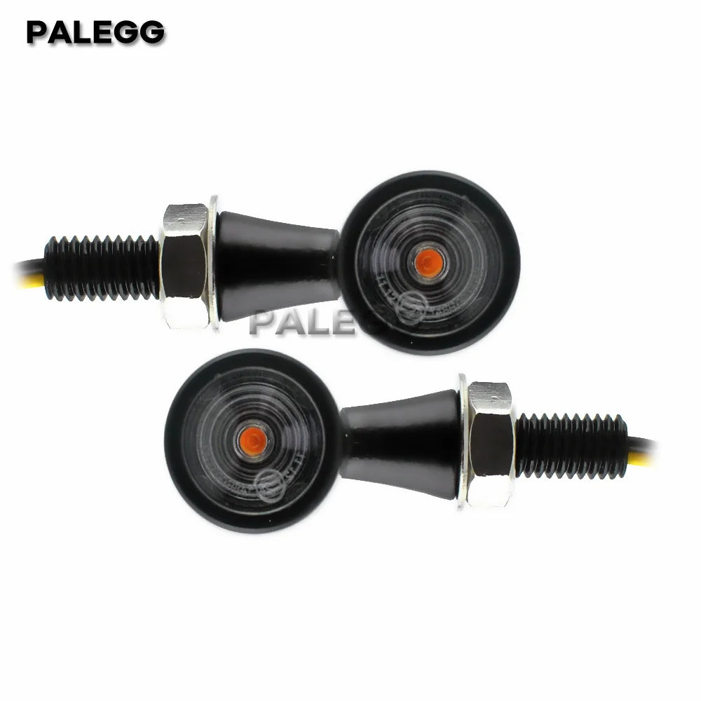 8mm Motorcycle Mini LED Turn Signal Light Bullet Moto flashing Light clignotant moto led 12V Fit for Kawasaki Suzuki Yamaha