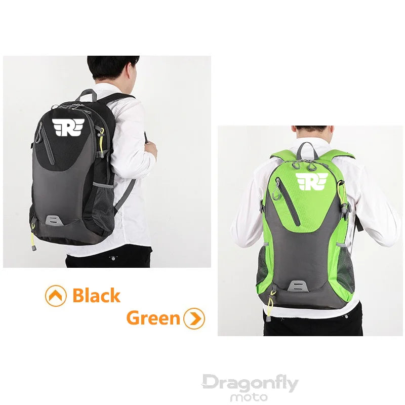 Mochila de Motociclista Impermeável 40L – Edição Royal Enfield