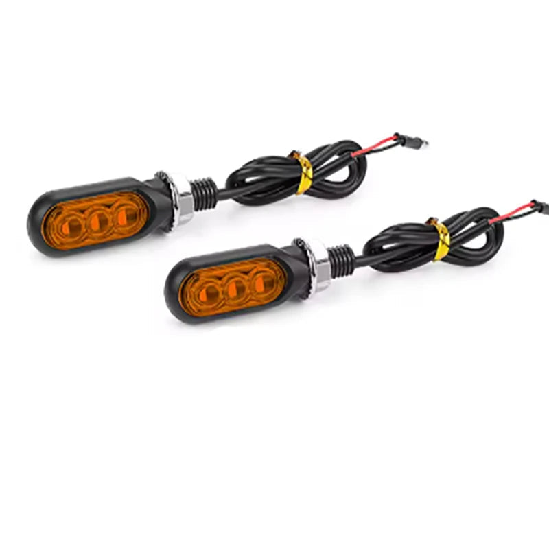 Par/Kit de Setas de LED Sequenciais Universais para Motocicletas (12V)