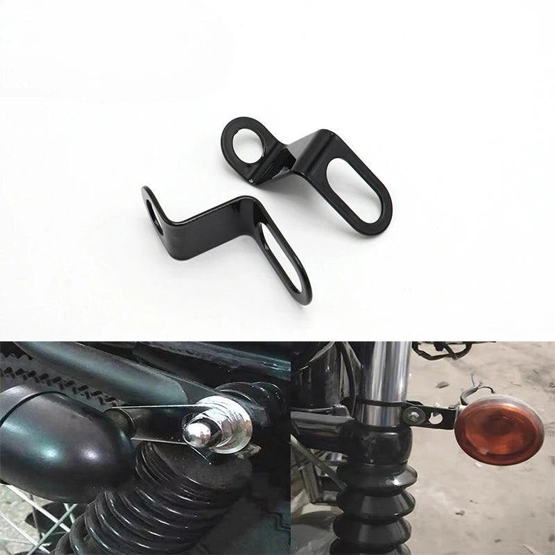 Motorcycle Turn Signal Bracket Pilot Bracket Suitable For Honda Suzuki Kawasaki Harley Retro Crown Prince Modified Fixed Bracket