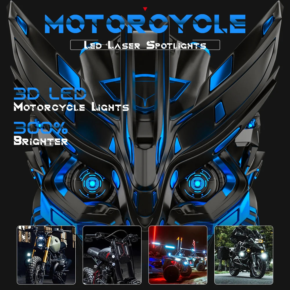 LED Fog Lights Spotlight Bar for Car Motorcycle ATV Work Light Headlight LED Projector Lens off road accessories 4x4