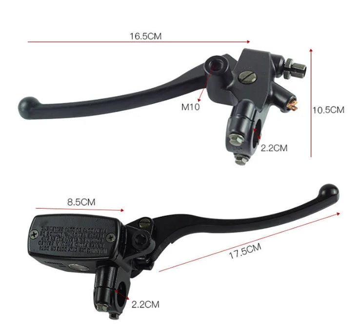 SDTW Universal 1" 22MM 25MM Motorcycle Brake Clutch Master Cylinder Hydraulic Pump with Lever For Yamaha Suzuki Kawasaki Honda