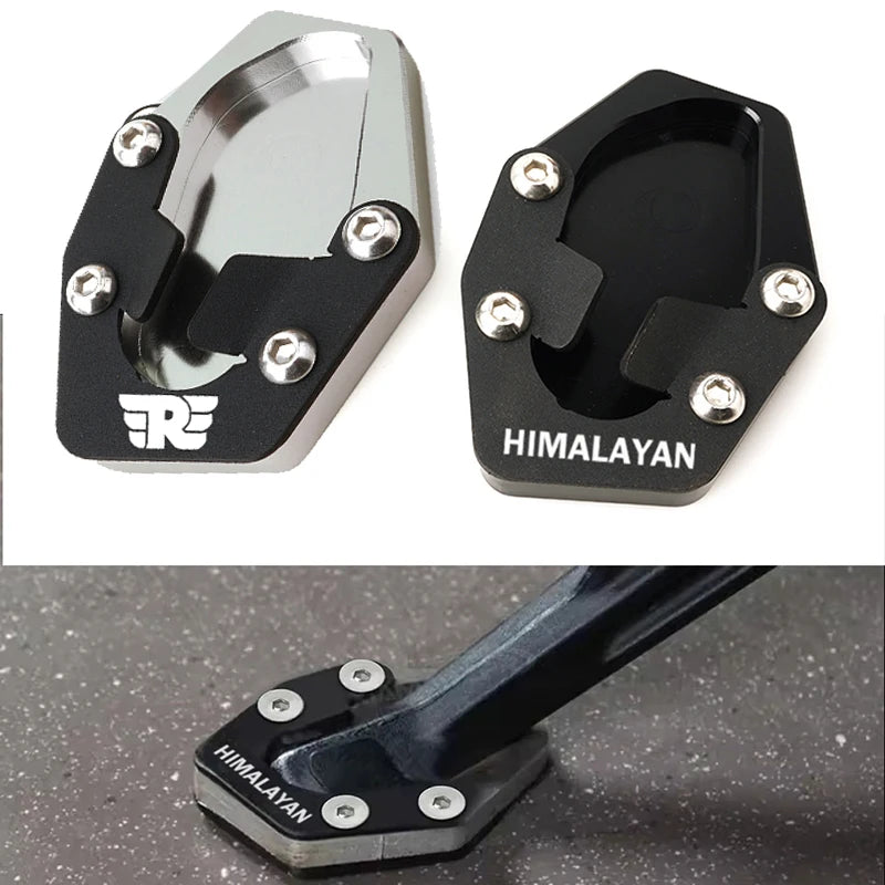 Base Extensora do Descanso Lateral em Alumínio CNC para Royal Enfield Himalayan 450