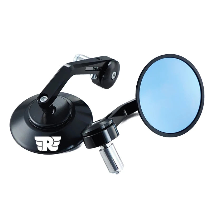 For Royal Enfield Bullet/Meteor/Classic 350 500 Interceptor 650 CNC Motorcycle Bar End Mirrors Retro Handlebar Tip Rearview