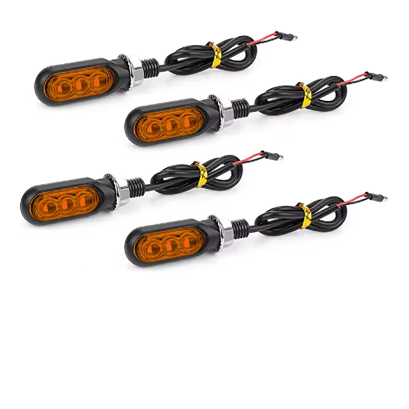 Par/Kit de Setas de LED Sequenciais Universais para Motocicletas (12V)