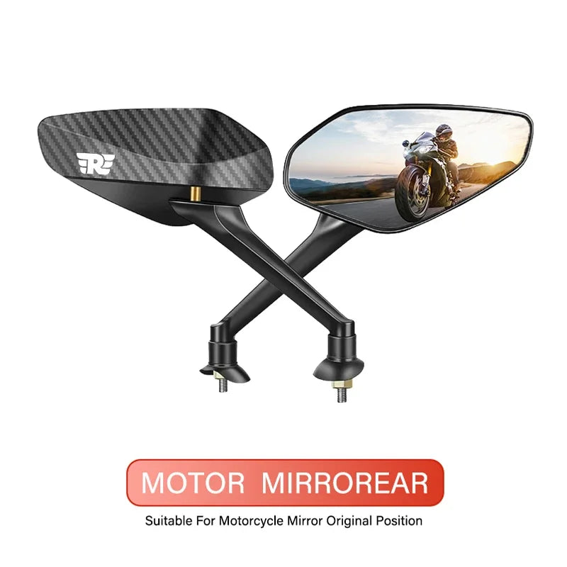 Motorcycle Off-Road Anti-Shake Antiglare Wide-angle Rearview Mirror For Royal Enfield Meteor 350 Royal Himalayan Meteor350 500
