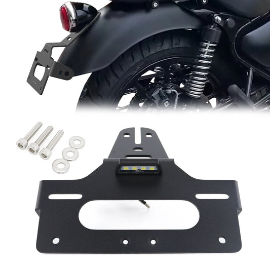 License Plate Holder For Royal Enfield Meteor 350 2020 2021 2022 2023 2024 2025 2026 Motorcycle Rear Tail Tidy Fender Eliminator