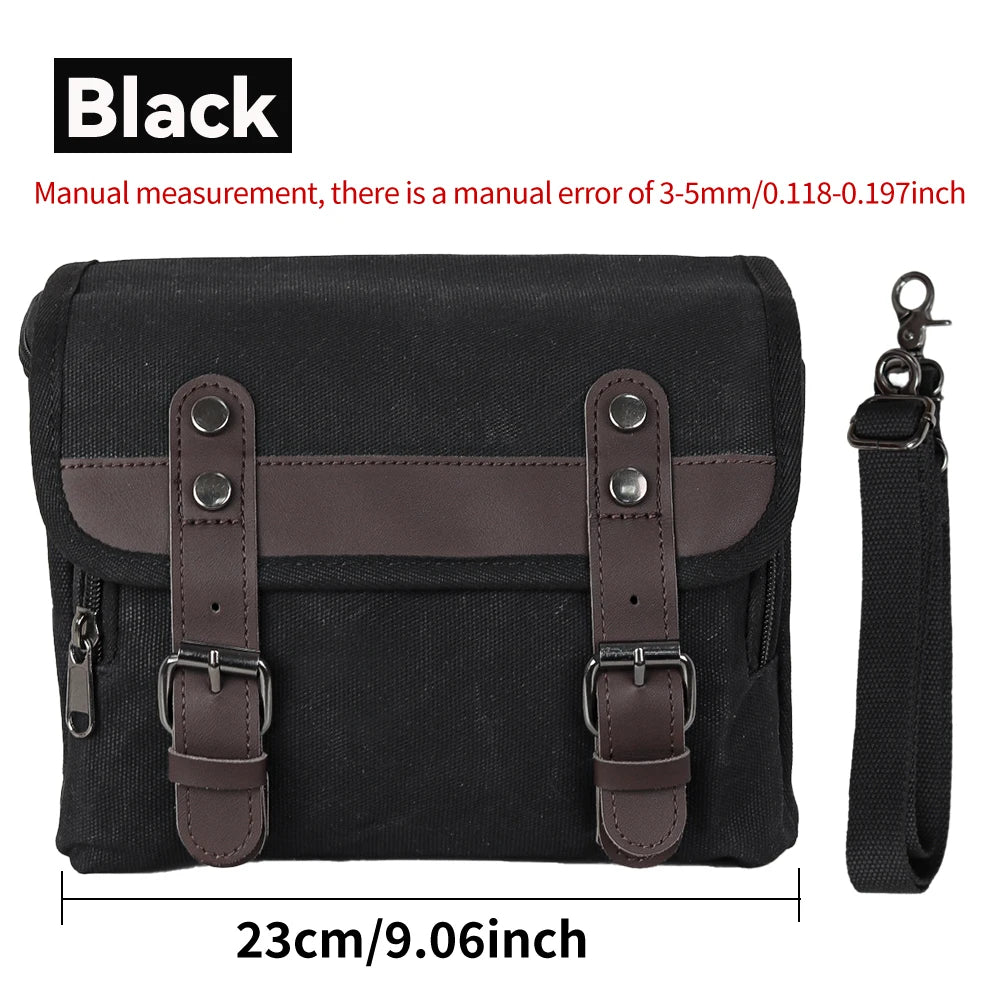 Motorcycle Side Bag Retro Waterproof Tool Bag Large Capacity Luggage Travel Bags Motorbike SaddleBag Universal