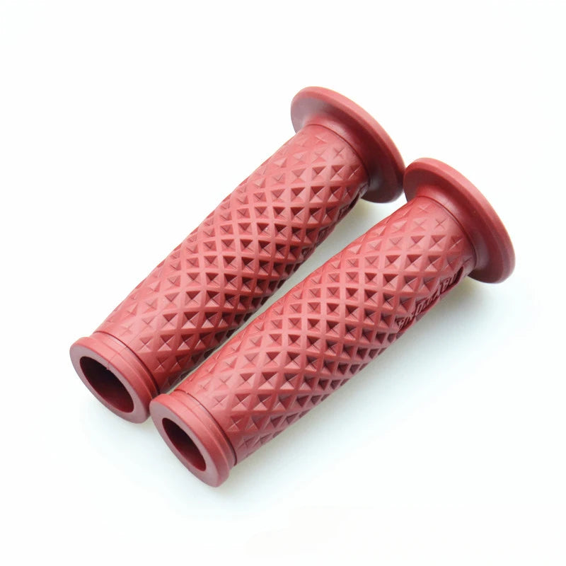 7/8" Handle Bar Retro Rubber Motorcycle Bike Vintage Handlebar Coke Bottle Hand Grip For HONDA GN125 CG125 CB400 Cafe Custom