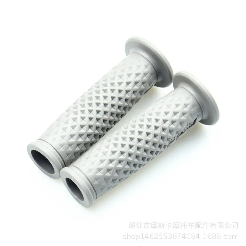 7/8" Handle Bar Retro Rubber Motorcycle Bike Vintage Handlebar Coke Bottle Hand Grip For HONDA GN125 CG125 CB400 Cafe Custom