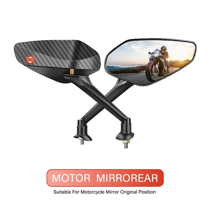 Motorcycle Off-Road Anti-Shake Antiglare Wide-angle Rearview Mirror For Royal Enfield Meteor 350 Royal Himalayan Meteor350 500