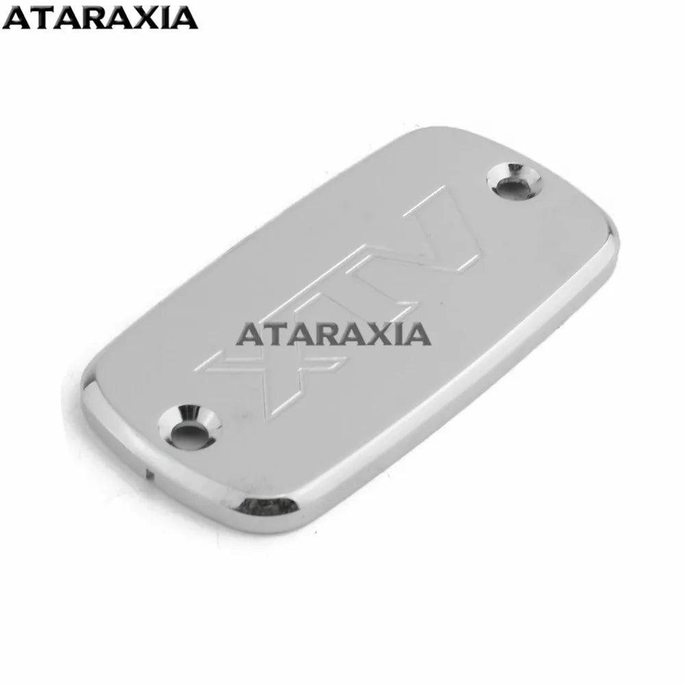 Chrome Motorcycle Front Billet Brake Master Cylinder Fluid Reservoir Cover Oil Cap For Honda VTX 1300  VTX 1800 VTX1800