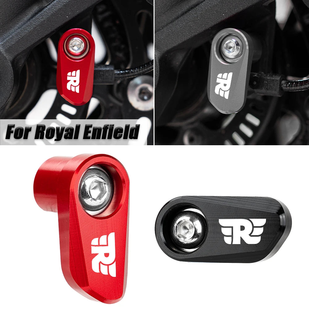 Protetor Sensor ABS Dianteiro Alumínio CNC Para Royal Enfield