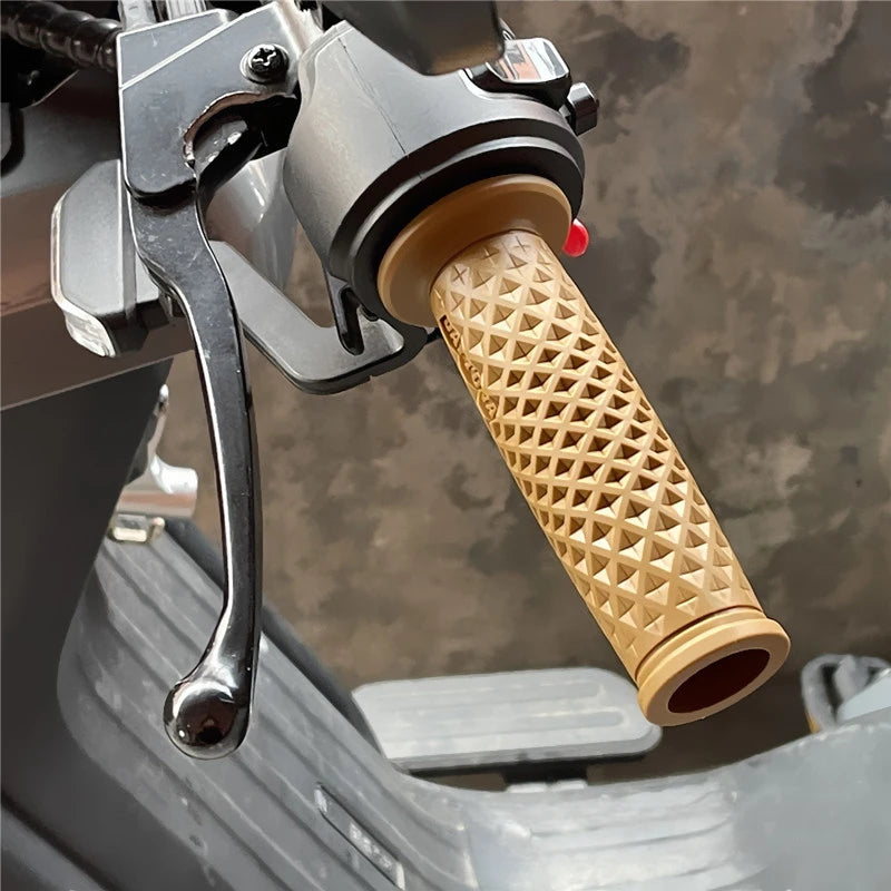 7/8" Handle Bar Retro Rubber Motorcycle Bike Vintage Handlebar Coke Bottle Hand Grip For HONDA GN125 CG125 CB400 Cafe Custom