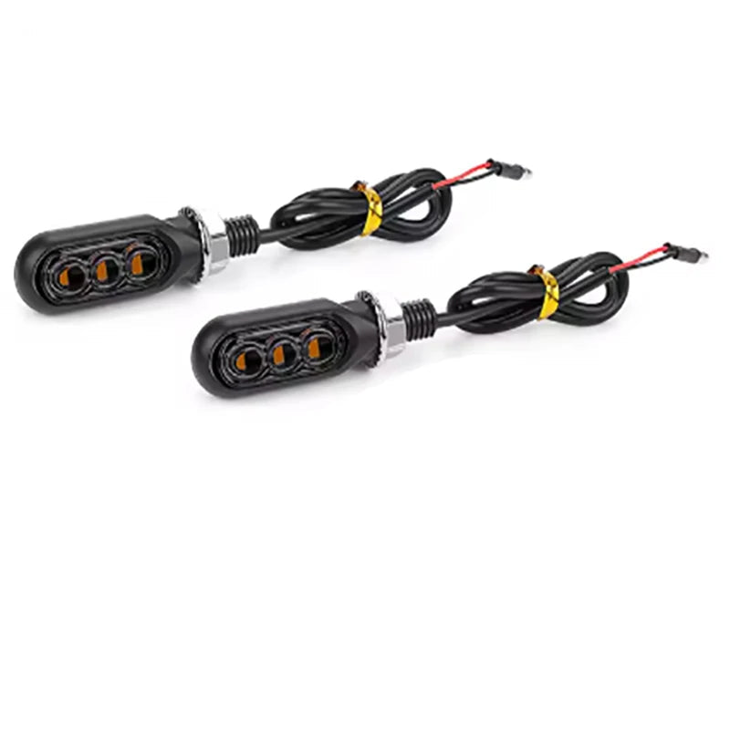 Par/Kit de Setas de LED Sequenciais Universais para Motocicletas (12V)