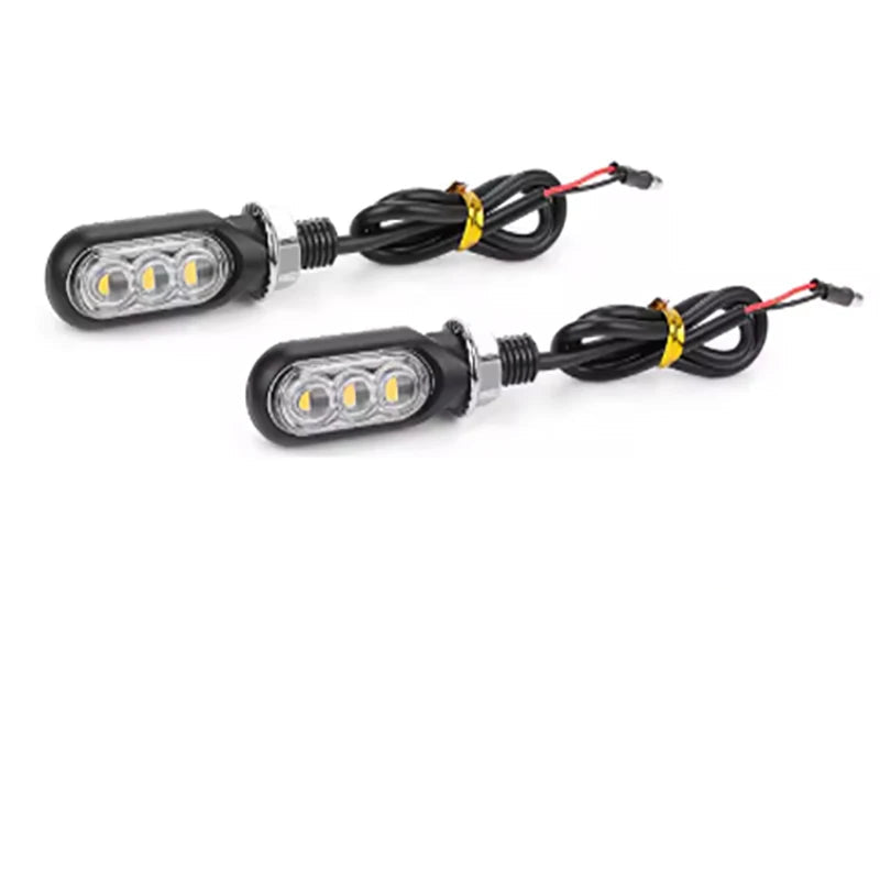 Par/Kit de Setas de LED Sequenciais Universais para Motocicletas (12V)