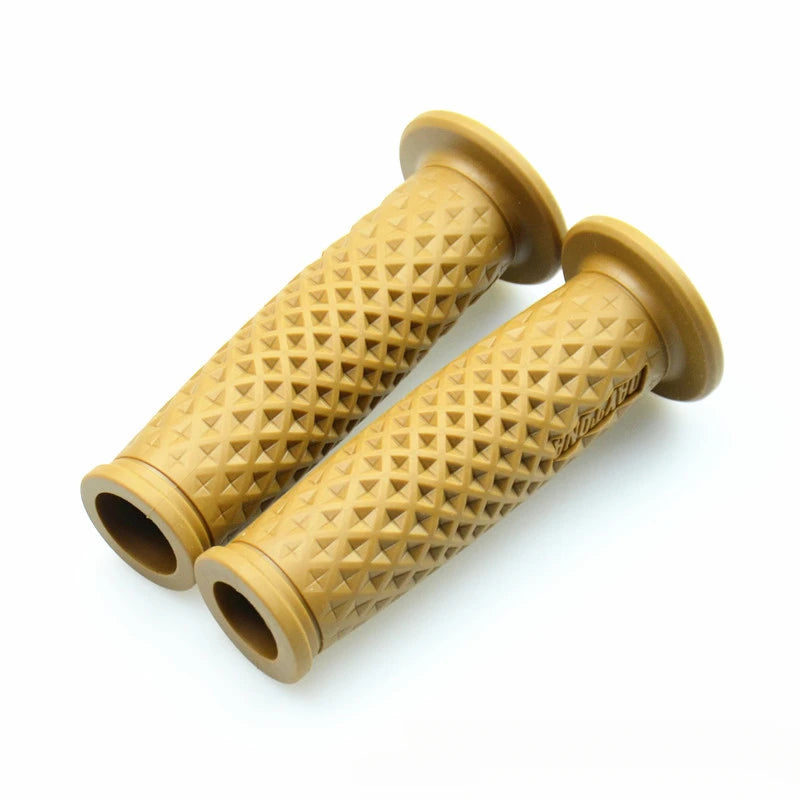 7/8" Handle Bar Retro Rubber Motorcycle Bike Vintage Handlebar Coke Bottle Hand Grip For HONDA GN125 CG125 CB400 Cafe Custom