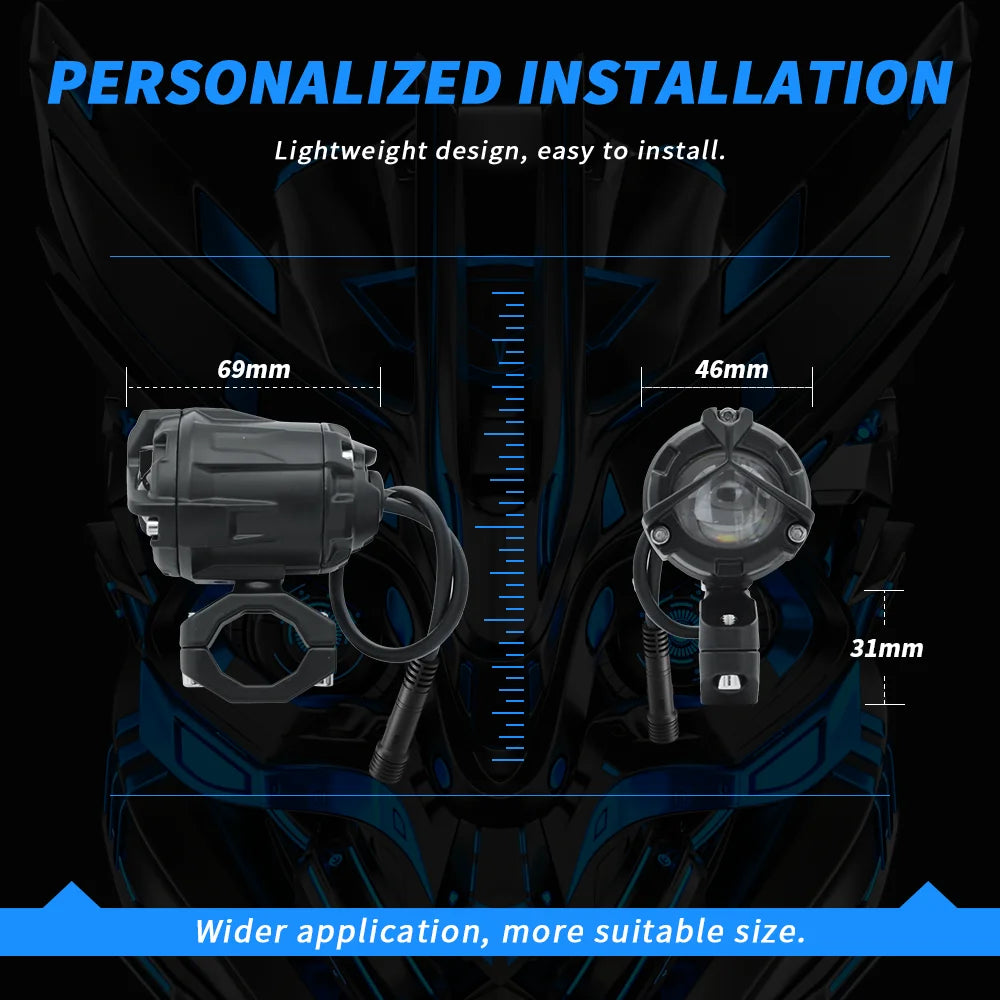 LED Fog Lights Spotlight Bar for Car Motorcycle ATV Work Light Headlight LED Projector Lens off road accessories 4x4