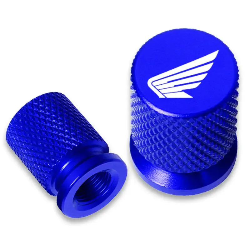 Par de Tampas de Válvula de Pneu em Alumínio CNC para Motocicletas Honda