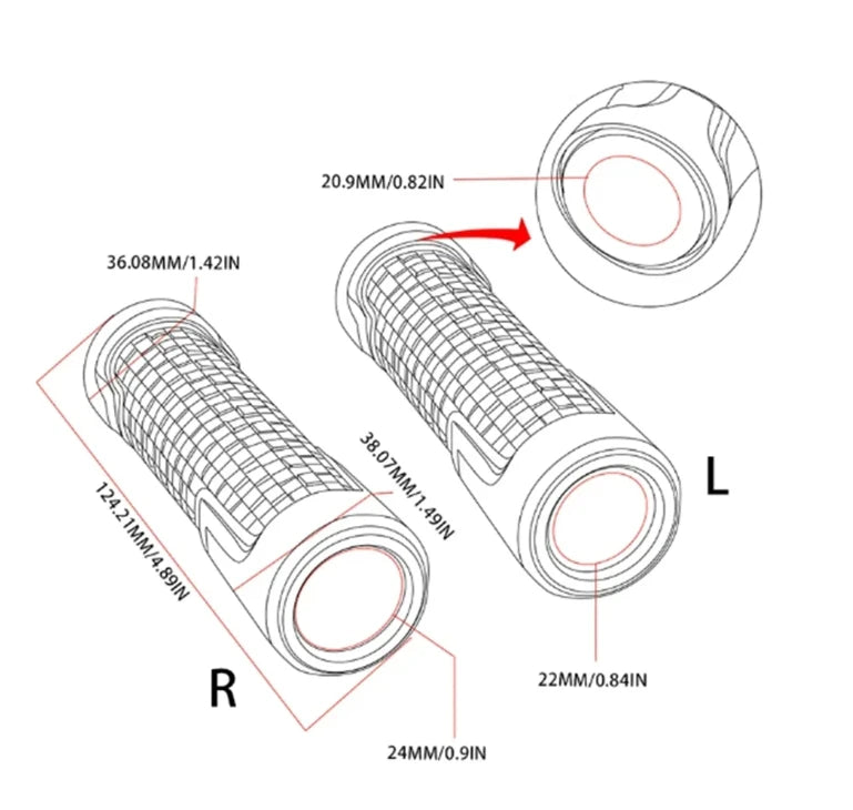 Motorcycle Handlebar Grips For Royal Enfield Bullet/Meteor/Classic 350 500 Interceptor 650 Continental GT 535 Himalayan 411 400
