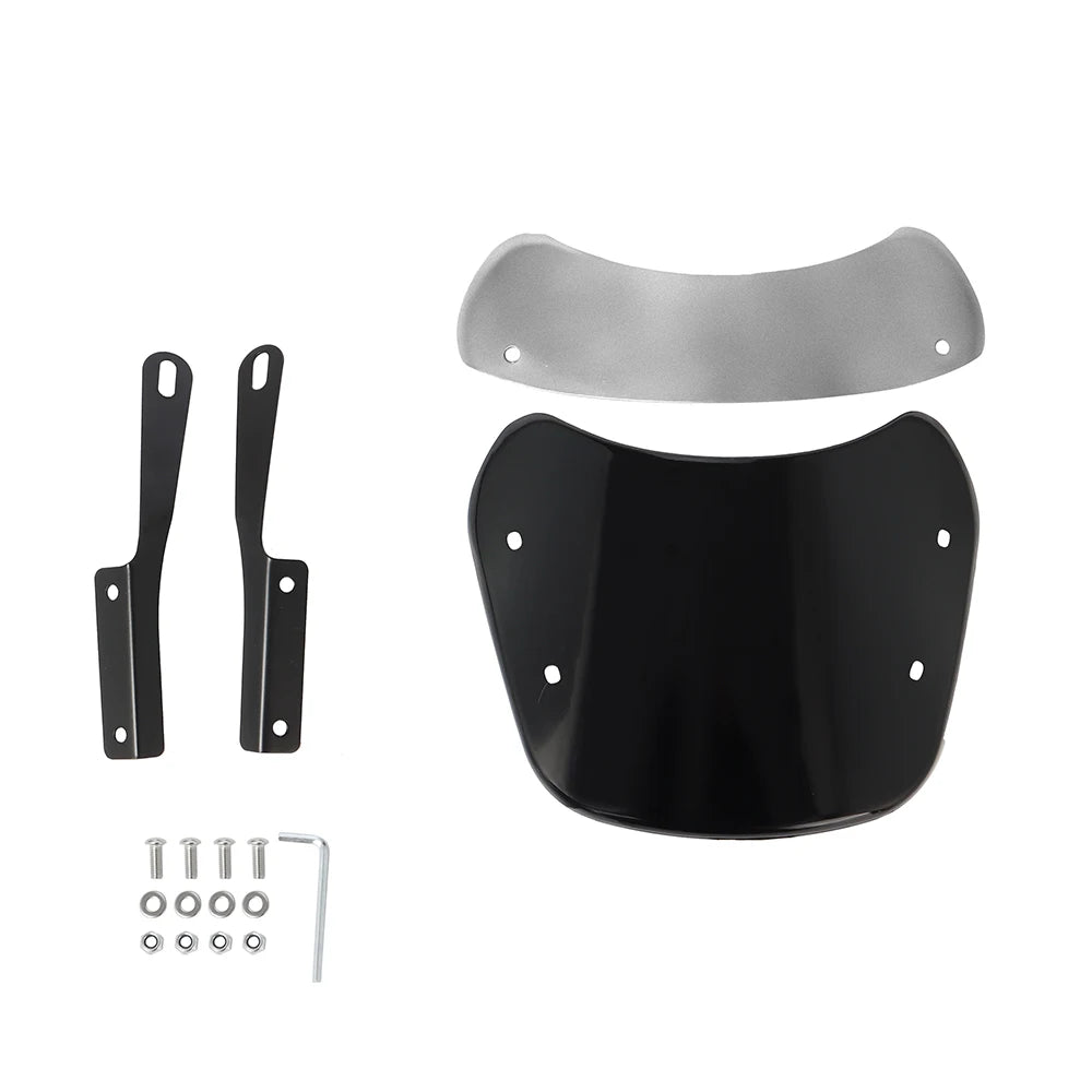 8 styles 6.5"-9.45" Motorcycle Headlight Windshield Wind Deflector Windscreen Universal for Harley Honda Yamaha Kawasaki Suzuki
