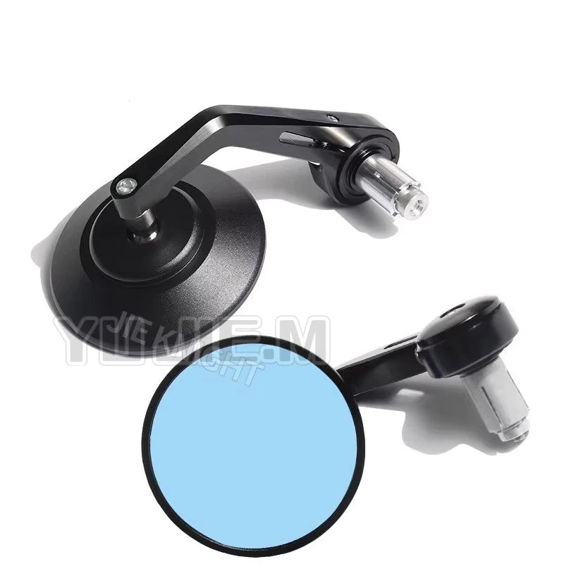 Par de Espelhos Retrovisores Universais CNC de Ponta de Guidão (Bar End) Estilo Retro  Renov