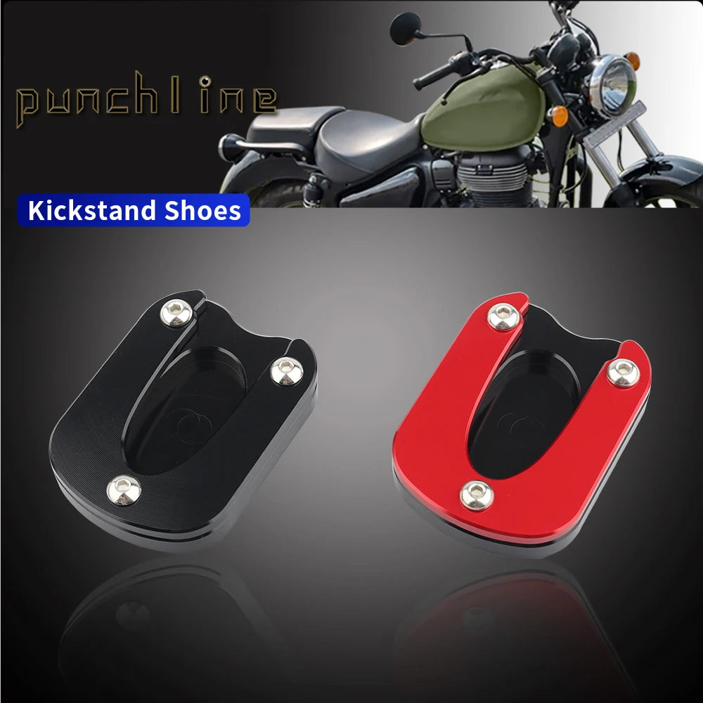 Fit For Meteor 350 2021-2025 Meteor350 2022 kickstand sidestand stand extension enlarger pad