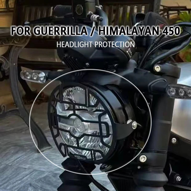 Headlight Protector For Guerrilla Himalayan 450 2024 2025 Guerrilla450 Himalayan450  Head Light Guard Screen Protective Cover