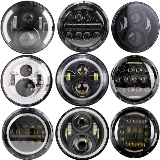 Motorcycle Headlight 7 inch LED For Harley Touring Ultra Classic Electra Street Glide Road King Yamaha Motorcycle Headlamp